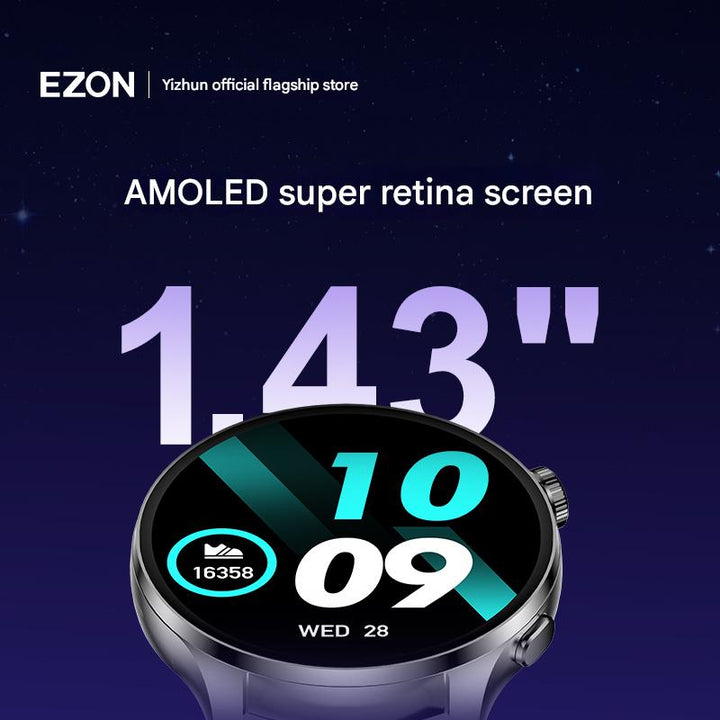 EZON Smartwatch Bluetooth Calls, Payment, Music, Heart rate, Sleep, Blood Oxygen, and Exercise S8