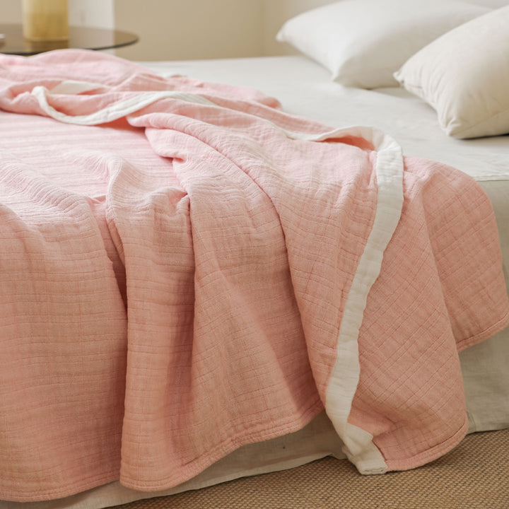 Gauze Cotton Towel Blanket – 100% Cotton, Soft, Lightweight, Sofa & Air-Conditioning Use