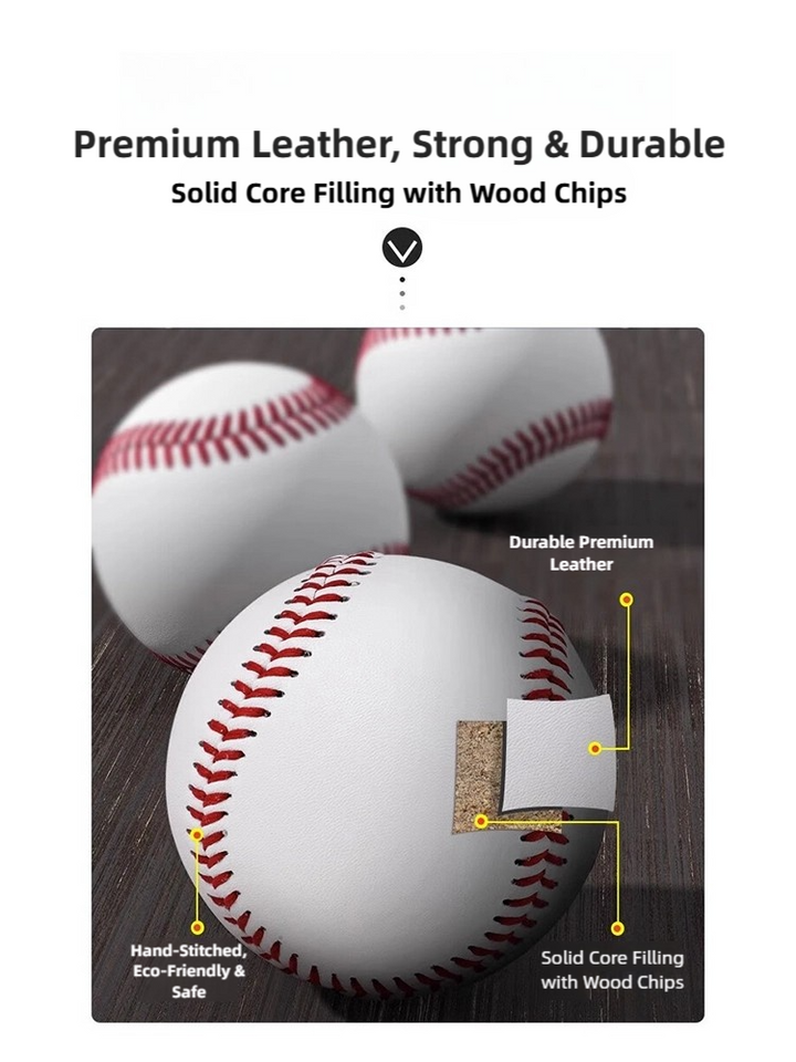 SPPHONEIX Baseball – Professional, Durable Leather, Long-Lasting Performance & Accuracy