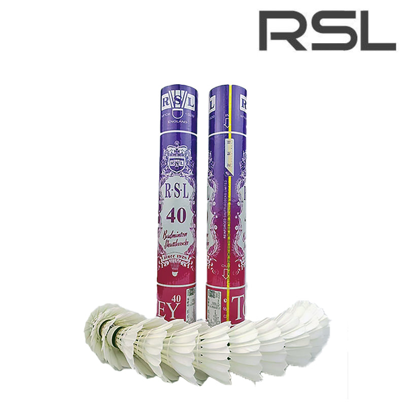 RSL 12 PCS RSL40 Badminton Goose Feather Badminton Shuttlecock