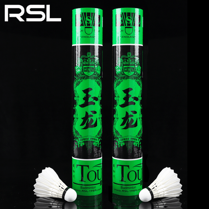 RSL 12 PCS 玉龙 Badminton Duck Feather Badminton Shuttlecock