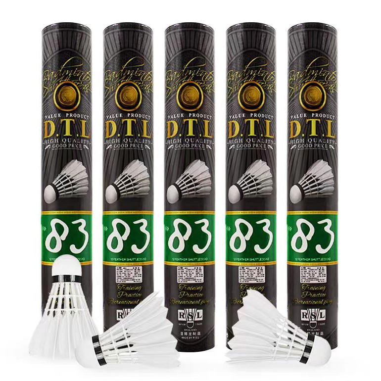 RSL 12 PCS DTL 83 Badminton Duck Feather Badminton Shuttlecock
