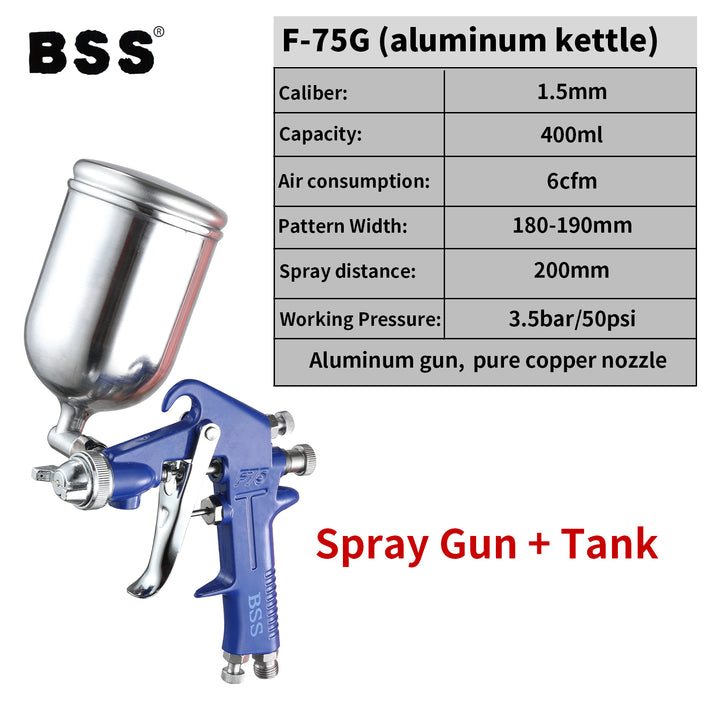 High-Pressure Paint Spray Gun – Durable, Fine Atomization, Model F75G/G75S