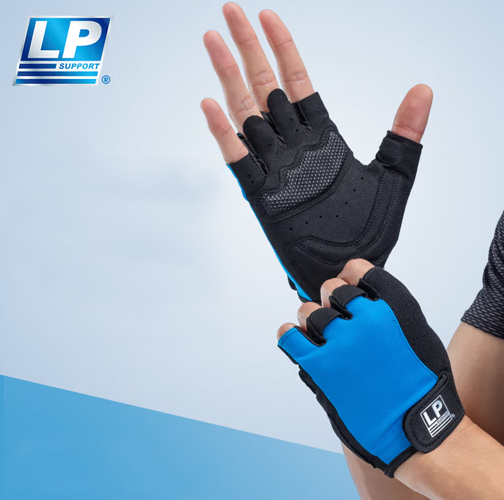 LP 6005CK Fitness Gloves – Padded Workout Gloves with Non-Slip Grip Gloves