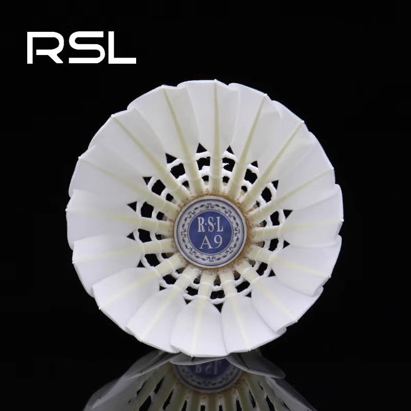 RSL 12 PCS A9 Ultimate Badminton Goose Feather Badminton Shuttlecock