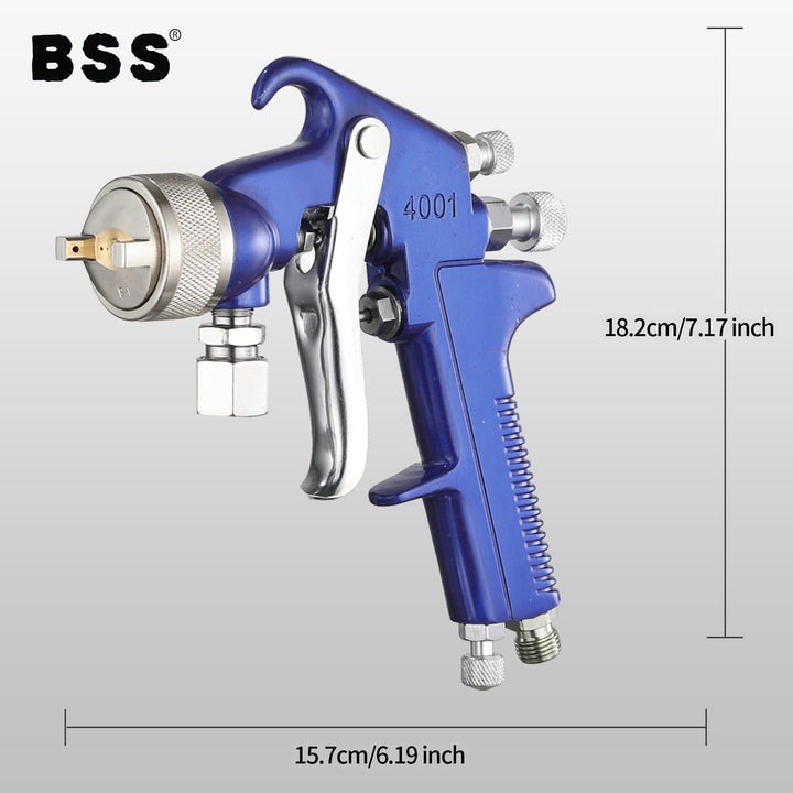 High-Pressure Pneumatic Air Paint Spray Gun – Aluminum Cup, Model 4001