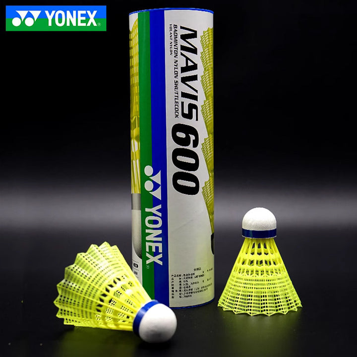 YONEX MAVIS 600 Badminton Nylon Shuttlecock 6PCS - YELLOW