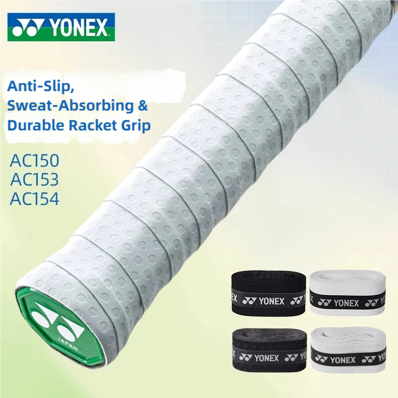 Yonex AC150 AC153 AC154 Wet Tacky Racket Grip Matte Texture Dry & Fresh, Non-Slip Overgrip