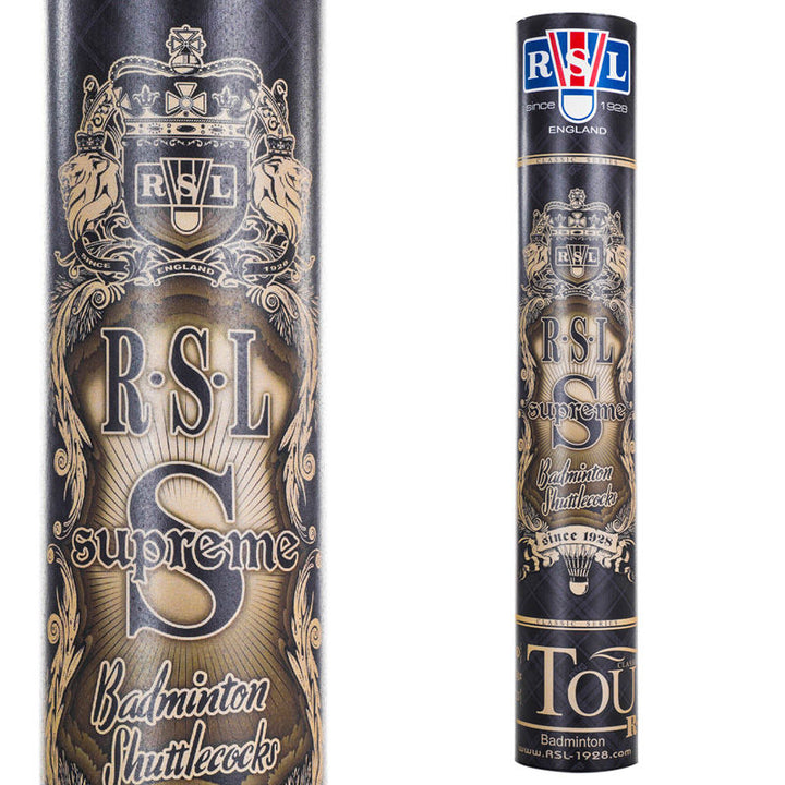 RSL 12 PCS RSL Supreme Badminton Goose Feather Badminton Shuttlecock