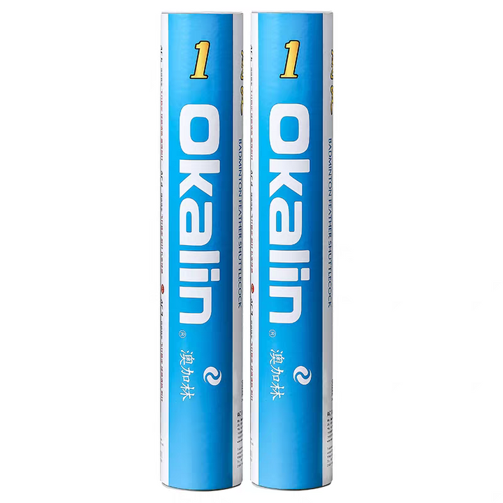 OKALIN 12 PCS AC-1 Badminton Duck Feather Badminton Shuttlecock