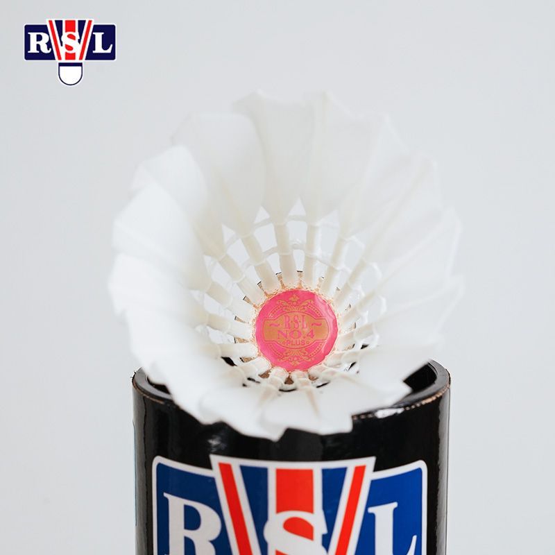 RSL 12 PCS 4 Plus Badminton Duck Feather Badminton Shuttlecock