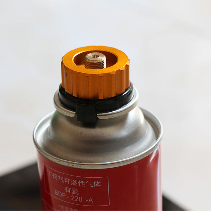 Aluminum Alloy Propane Tank Adapter - 1/5 Turn Lock Auto Shut-Off for Camping Stoves (Outdoor Use)
