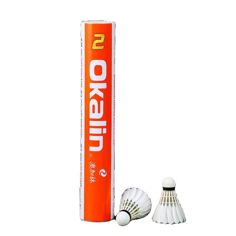 OKALIN 12 PCS AC-2 Badminton Duck Feather Badminton Shuttlecock