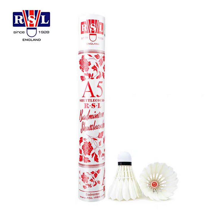 RSL 12 PCS RSL A5 Badminton Goose Feather Badminton Shuttlecock