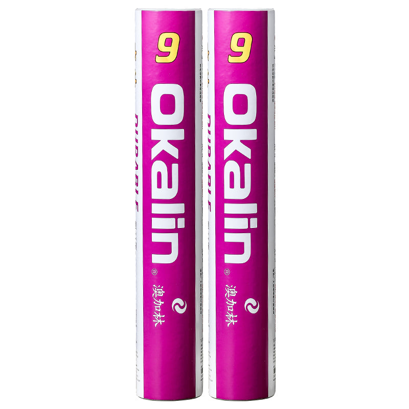 OKALIN 12 PCS AC-9 Badminton Goose Feather Badminton Shuttlecock