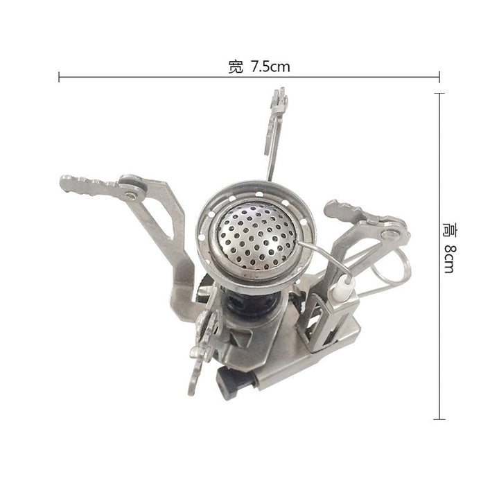 All-in-One Mini Camping Stove - Powerful Flame Portable Burner for Outdoor Camping &amp; Picnic