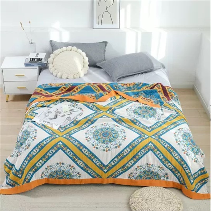 Pure Cotton Towel Quilt - All-Cotton Gauze Quilt, Nap Blanket, Sofa Blanket