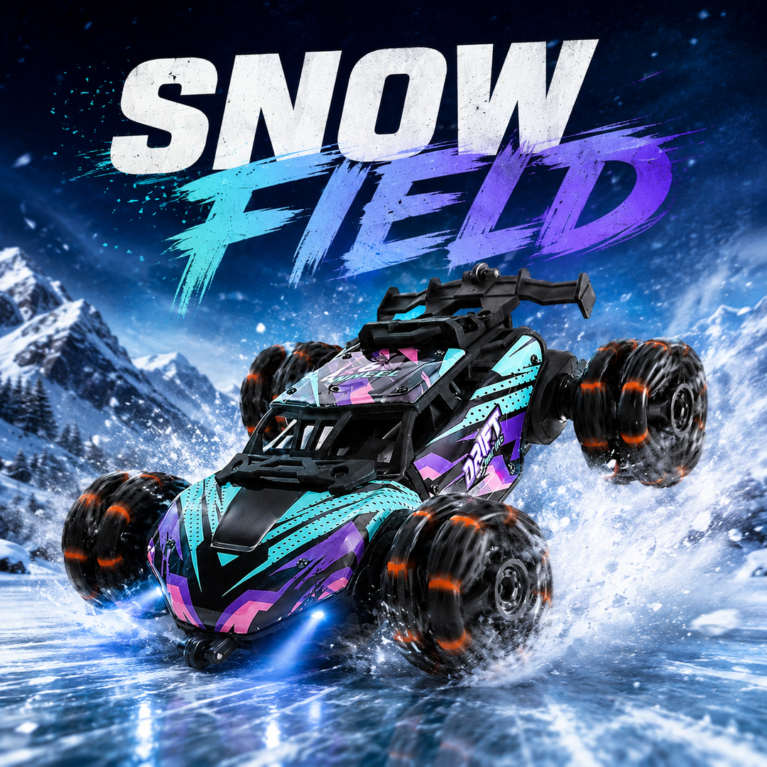 6‑Wheel Transform RC Stunt Car, 2.4G Remote Control Drift Car with Mist Spray LED Light, All‑Terrain Off‑Road Toy for Kids