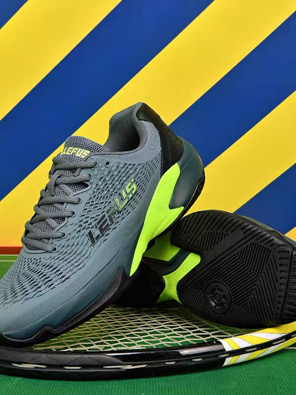 LEFUS Professional Non-Slip Tennis Shoes, Breathable KPU Mesh Sneakers with MD Rubber TPU Sole for Outdoor Sports L033