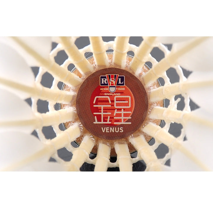 RSL 12 PCS Venus Badminton Goose Feather Badminton Shuttlecock