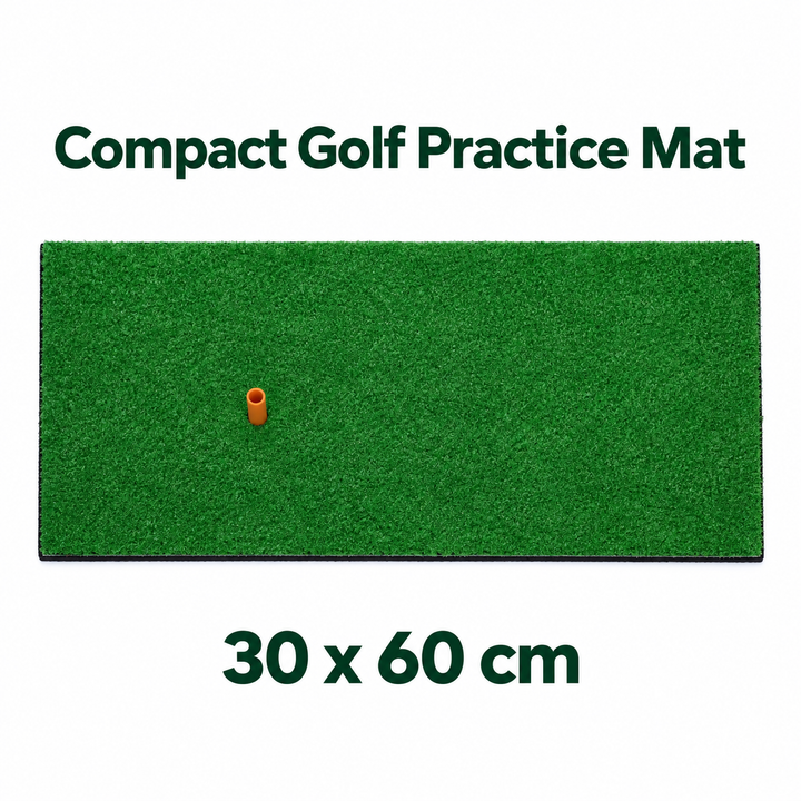 SPP 1 PCS Mini Golf Hitting Practice Mat 30 × 60 cm – Artificial Turf Swing Training Mat for Indoor &amp; Outdoor Practice