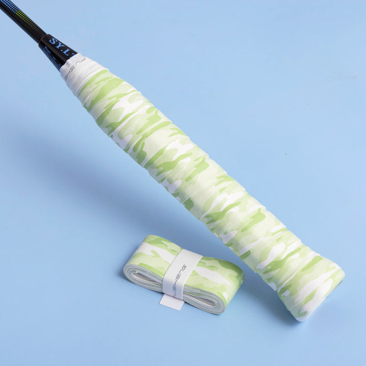 Badminton & Tennis Grip – Camouflage Print, Smooth Surface, Anti-Slip, Sweat-Absorbent, Wear-Resistant