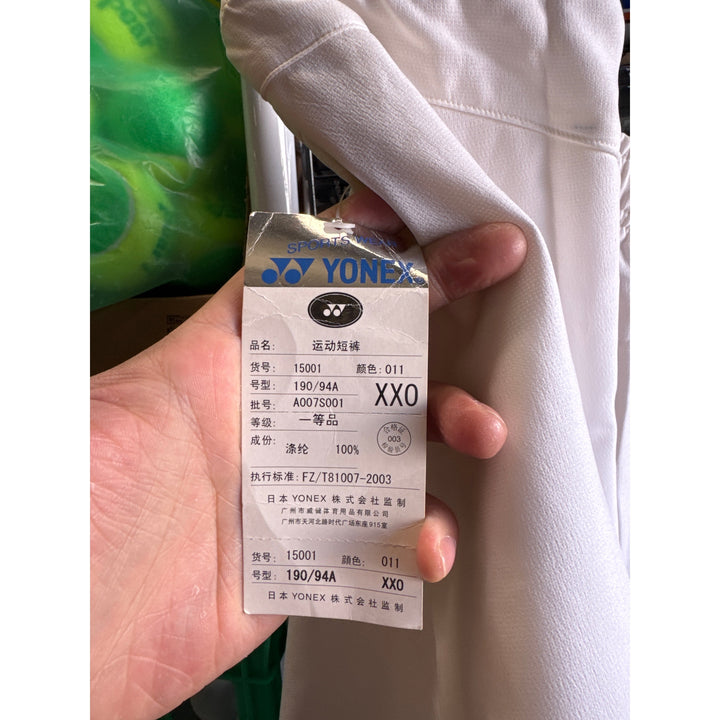 Yonex Sport Athletic Shorts White 15001（yellowing ON sale）