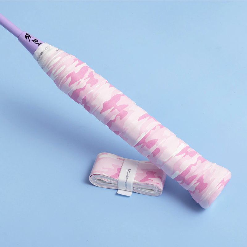 Badminton & Tennis Grip – Camouflage Print, Smooth Surface, Anti-Slip, Sweat-Absorbent, Wear-Resistant