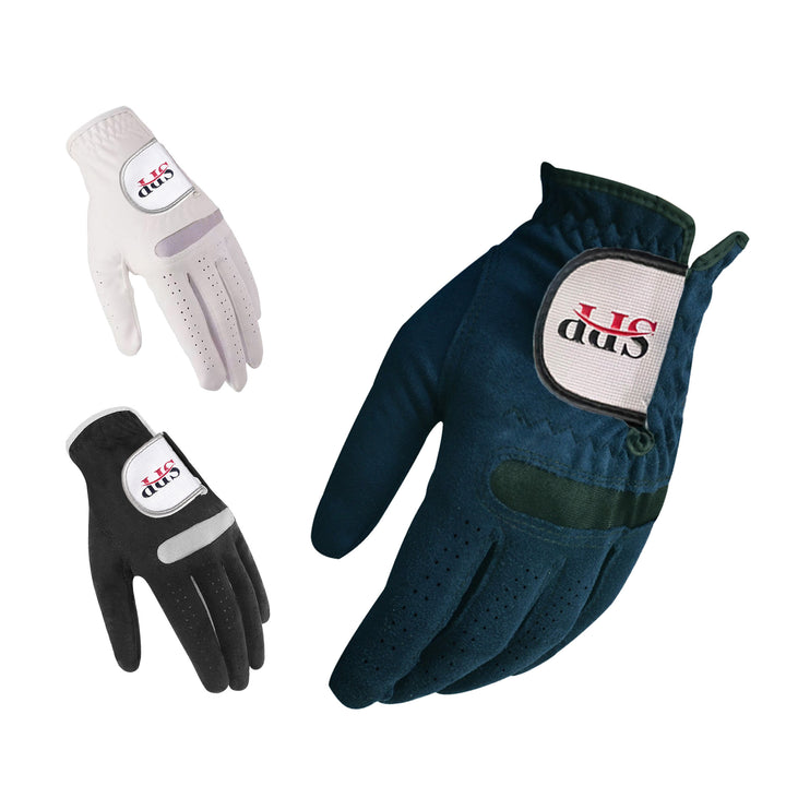 SPP Golf Glove Korean Nanofabric (WHITE/BLACK/BLUE, LEFT HAND/RIGHT HAND)