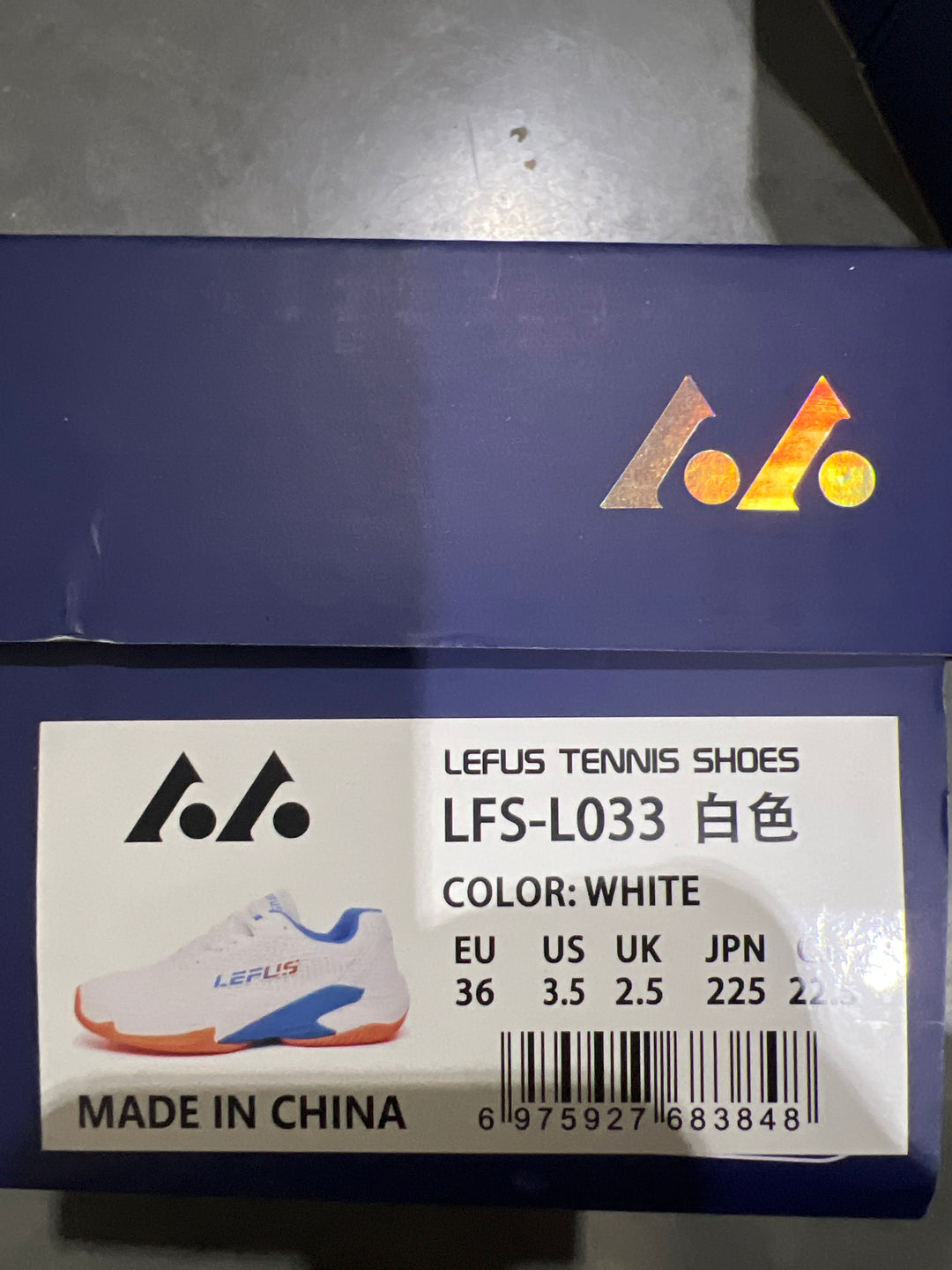 LEFUS Professional Non-Slip Tennis Shoes, Breathable KPU Mesh Sneakers with MD Rubber TPU Sole for Outdoor Sports L033