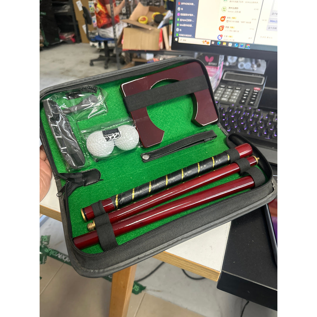 Golf Putter Set Portable Mini Golf Equipment Practice Kit wi