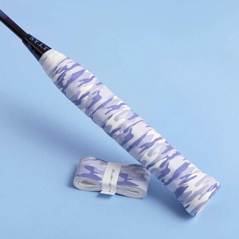 Badminton & Tennis Grip – Camouflage Print, Smooth Surface, Anti-Slip, Sweat-Absorbent, Wear-Resistant