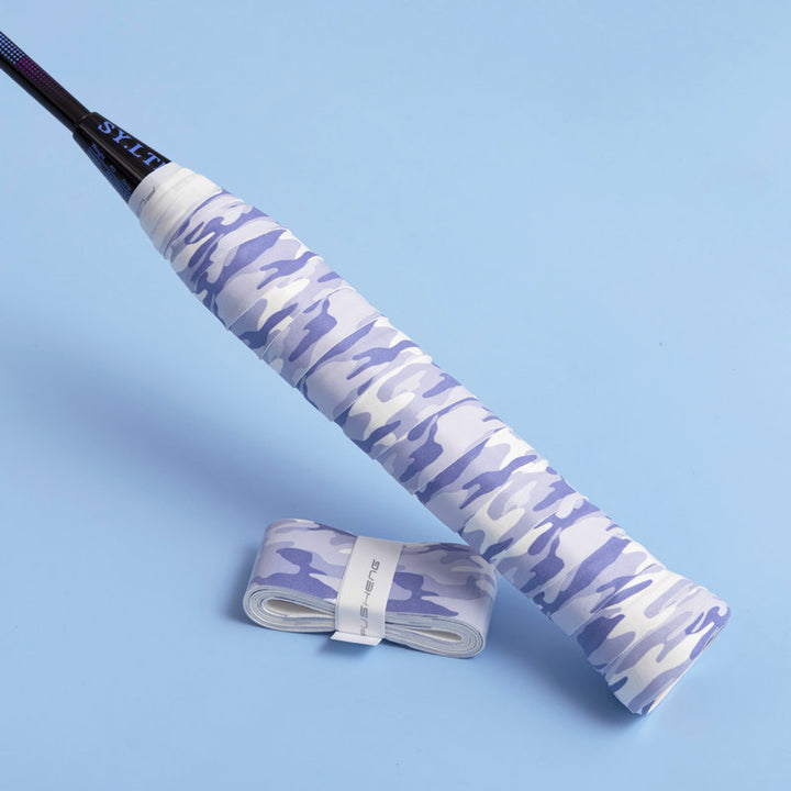 Badminton & Tennis Grip – Camouflage Print, Smooth Surface, Anti-Slip, Sweat-Absorbent, Wear-Resistant