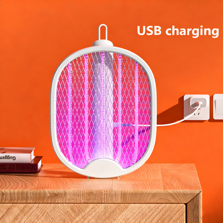 Electric Bug Zapper,Rechargeable Mosquito Killer,Mosquito Bat with Trap Lamp for Indoor and Outdoor