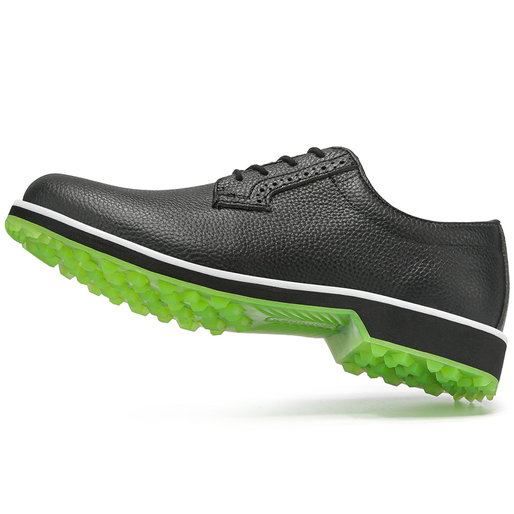 KSOKGOF Professional Waterproof Golf Shoes Outdoor Spiked Golf Footwear Unisex for Men &amp; Women, Black G8005