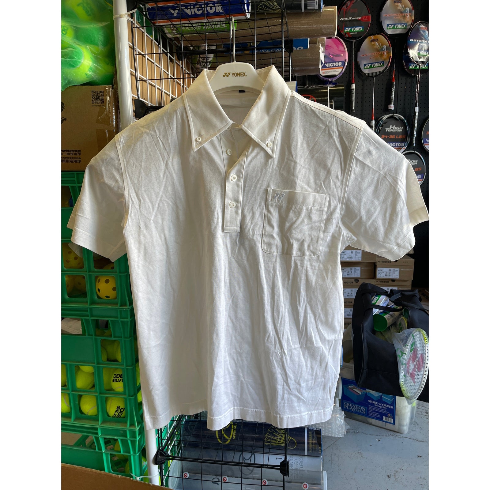 YONEX Sport short sleeve Knit T-Shirt White YC - 1017 product image - YONEX Badminton Apparel
