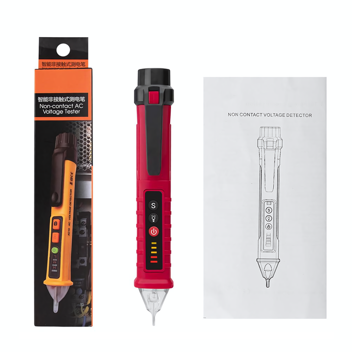 Non-Contact Voltage Detector Digital Electrical Pen Live Wire Tester,VD802
