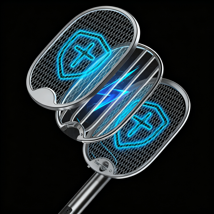 Electric Bug Zapper,Rechargeable Mosquito Killer,Mosquito Bat with Trap Lamp for Indoor and Outdoor