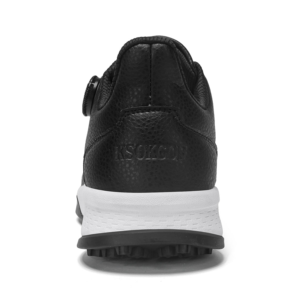 KSOKGOF Universal Golf Shoes for Men and Women, Comfortable Golf Sneakers with Strong Grip, Outstanding Traction &amp; Superior Stability, Black G8001