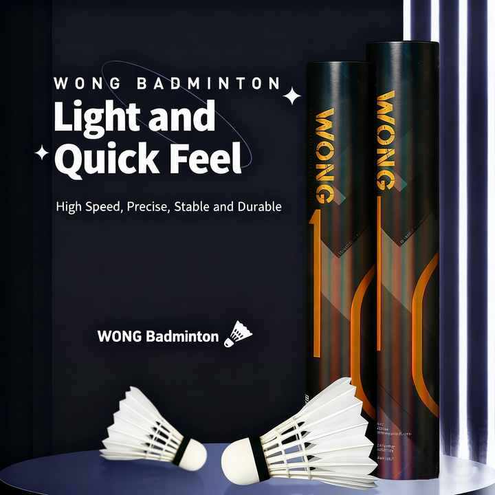 WONG 10 Badminton 12 PCS Duck Feather Badminton Shuttlecock