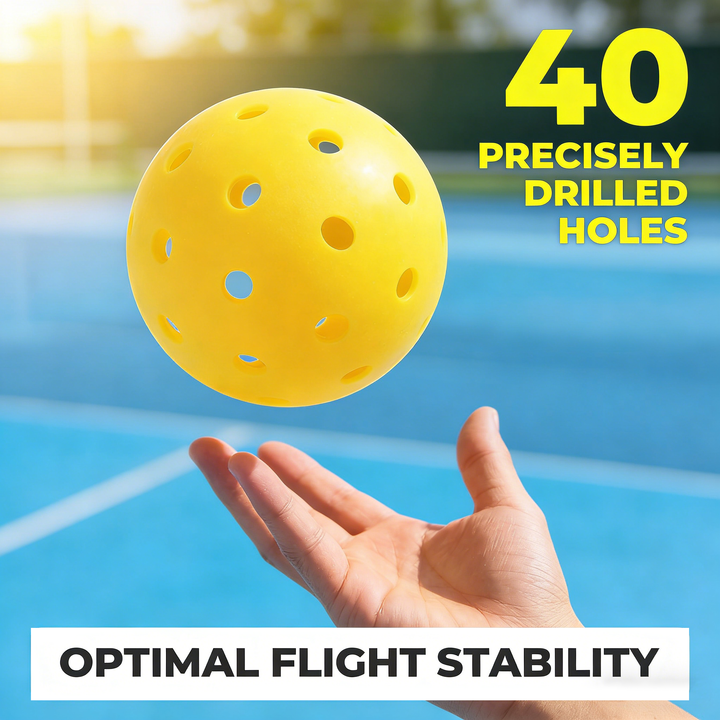 SPP 40-Hole Rotomolded One-Piece Pickleball - Tournament-Grade with Smooth Surface &amp; Uniform Structure