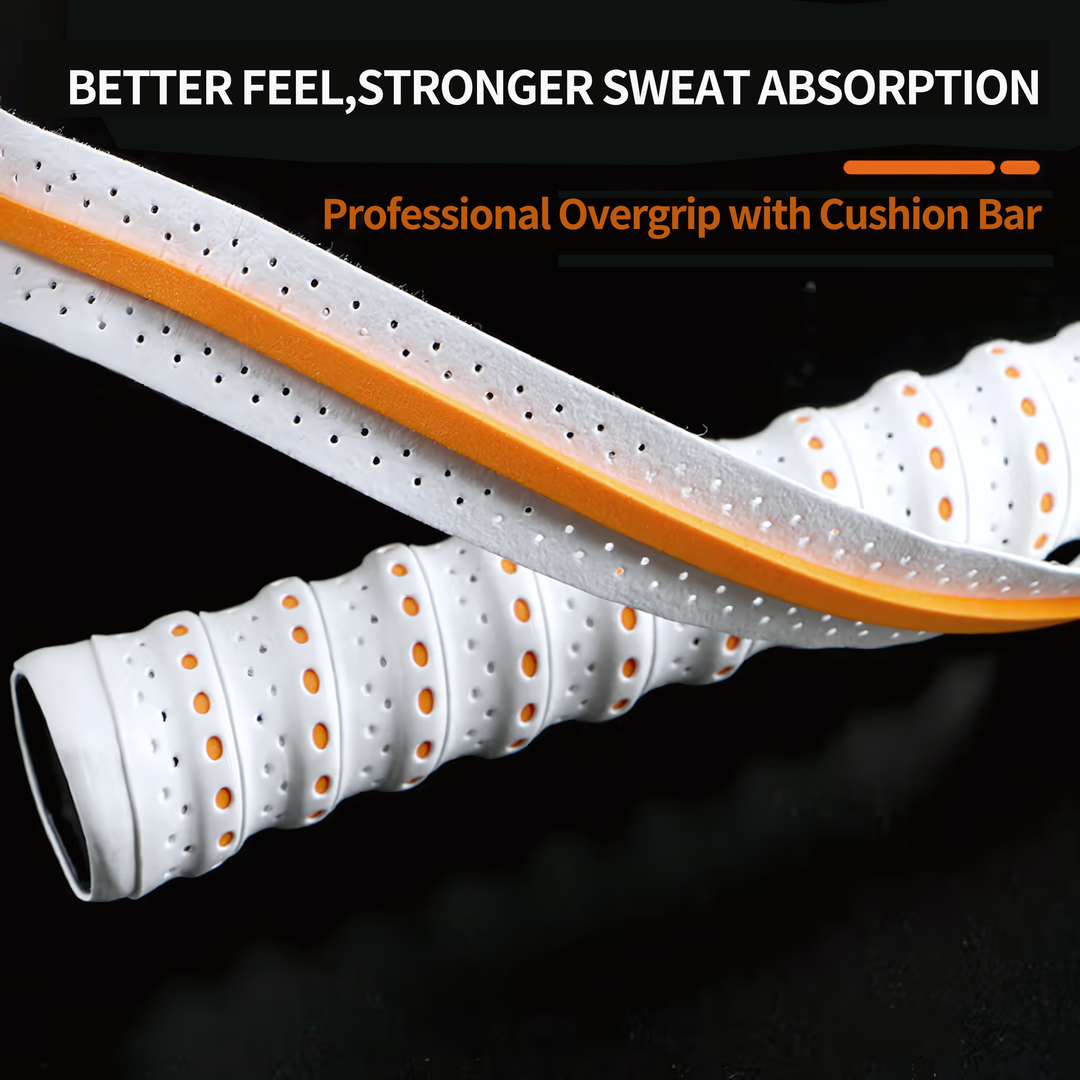 SPPHONEIX  Two Color Memory  EVA Keel Racket Grip Anti Slip Perforated Super Absorbent Tennis Overgrip Badminton Overgrip Pickleball Overgrip Various Sports Equipment Grip