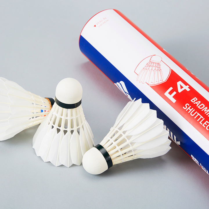 Ling Mei 12 PCS F4 Badminton Goose Feather Badminton Shuttlecock