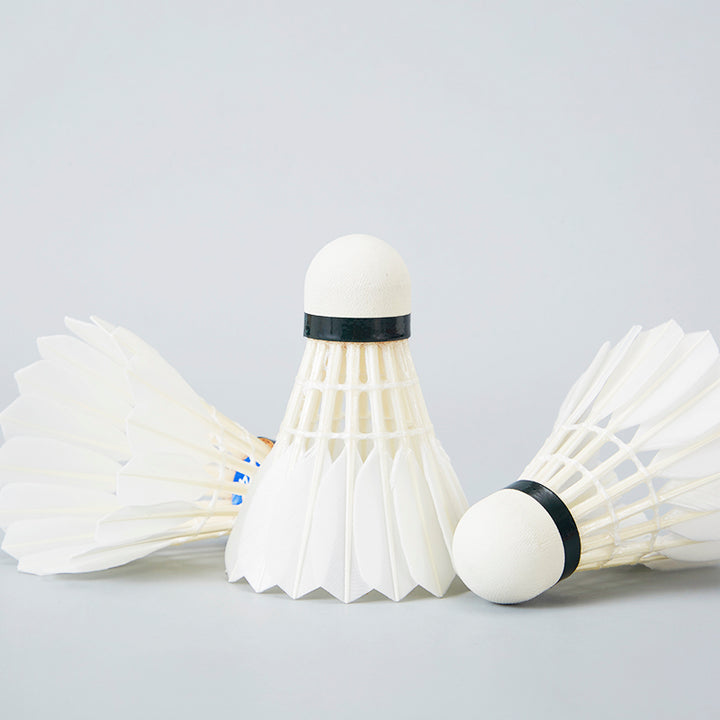Ling Mei 12 PCS F4 Badminton Goose Feather Badminton Shuttlecock