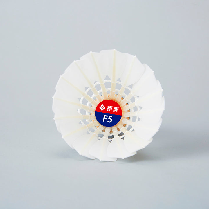Ling Mei 12 PCS F5 Badminton Goose Feather Badminton Shuttlecock