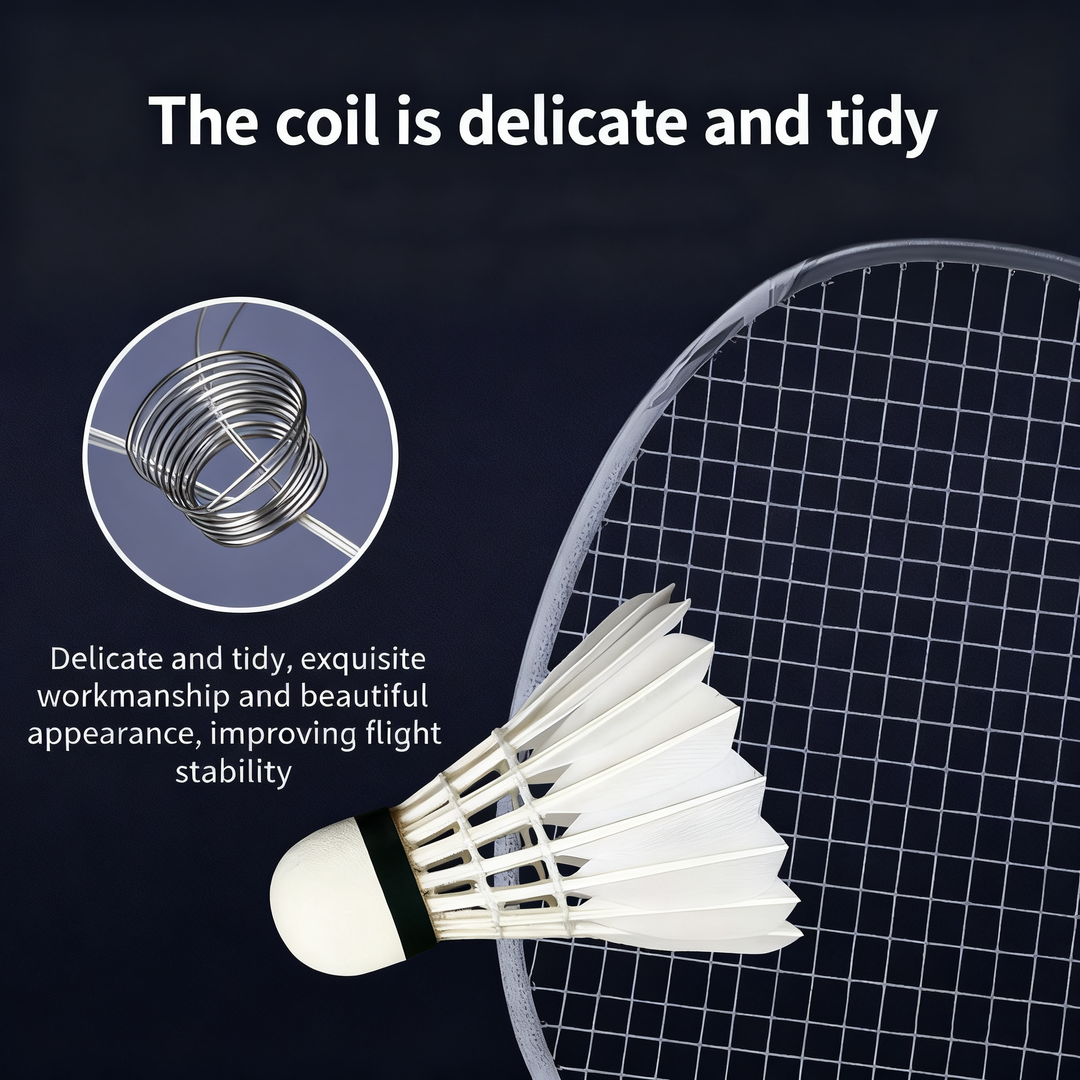 WONG 10 Badminton 12 PCS Duck Feather Badminton Shuttlecock