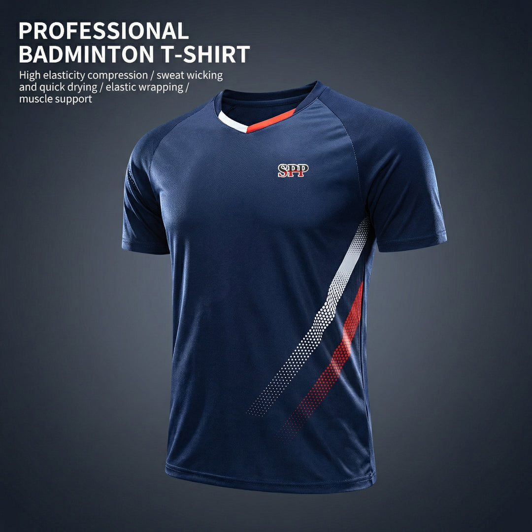 SPPHONEIX Men Women Quick-Dry Mesh Sports T-Shirt Breathable for Badminton Table Tennis Basketball Gym Training Sports Short Sleeve
