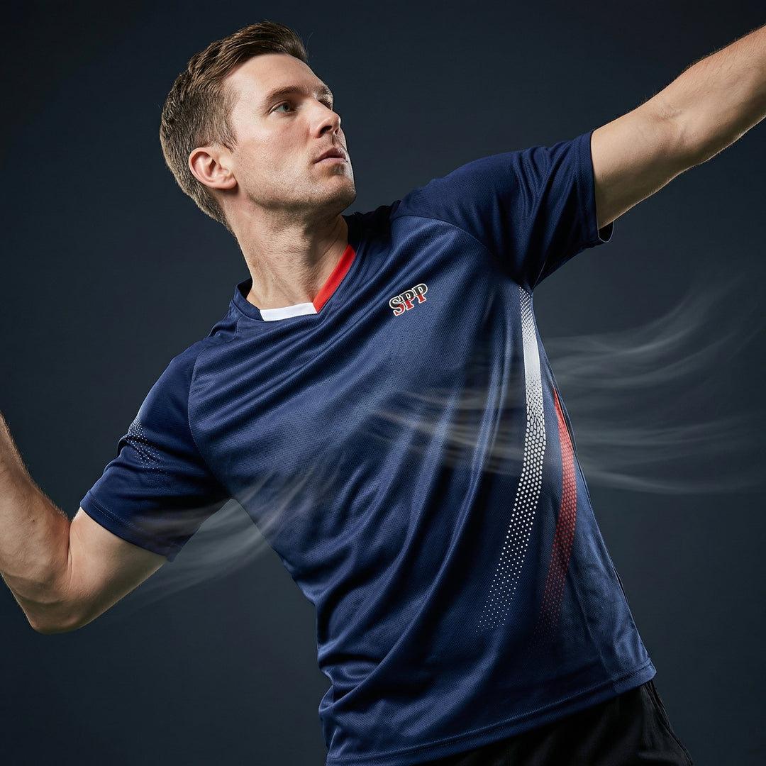SPPHONEIX Men Women Quick-Dry Mesh Sports T-Shirt Breathable for Badminton Table Tennis Basketball Gym Training Sports Short Sleeve