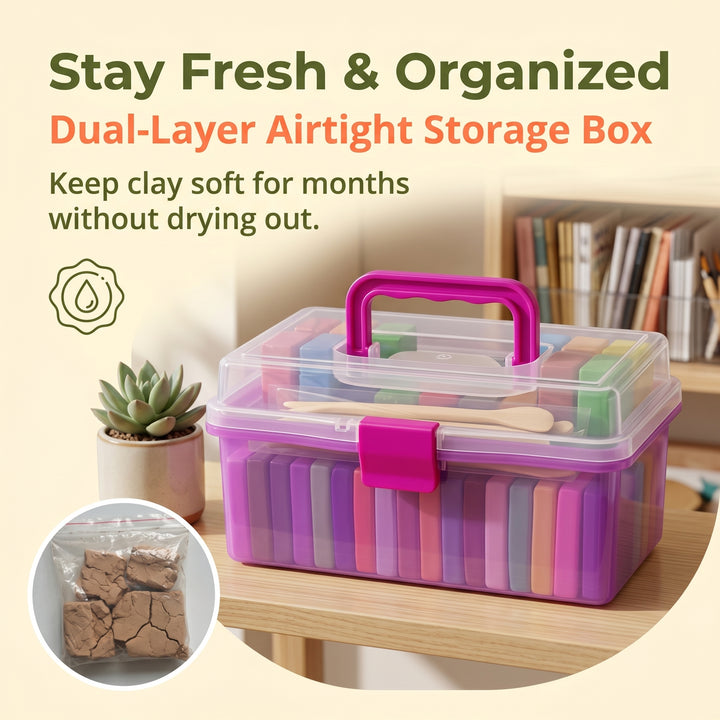 50 Colors Play Dough Set Creative Soft Clay DIY Handmade Educational Toy