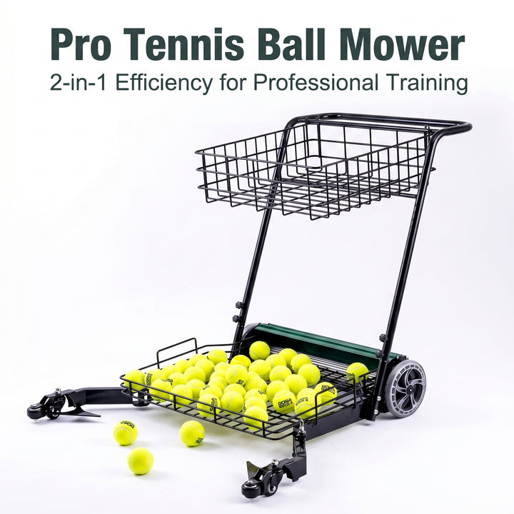 SIBOASI Practical Tennis Ball Mower Efficient Sports Ball Collector For Court Training Use SS-S705T